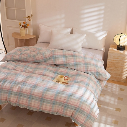 91家纺网 家纺一手货源 找家纺 DoDo 兜兜 2025新款全棉纯棉水洗棉系列单被套【可定做尺寸】 森沐-绿