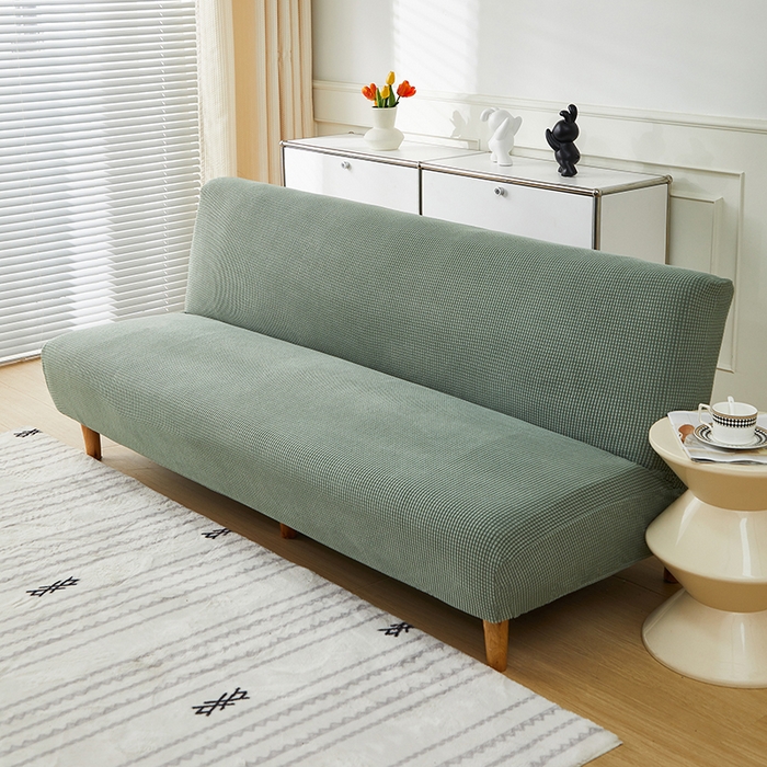 91家纺网 家纺一手货源 找家纺 逐日沙发套2025新款玉米绒沙发床套 松柏绿