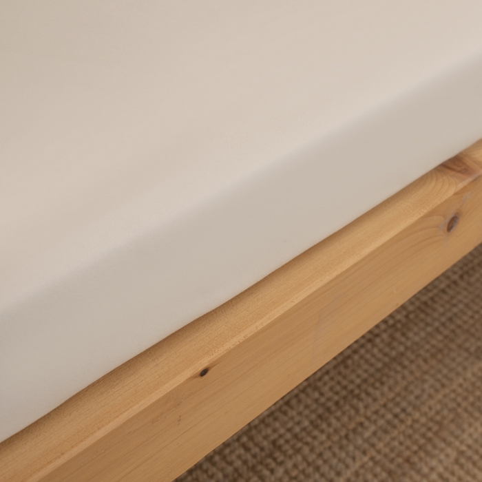 91家纺网 家纺一手货源 找家纺 暖季家纺2025新款无印风学生防水床笠 防水-亮白