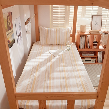DoDo 兜兜 2025新款全棉纯棉水洗棉学生床笠【可定做尺寸】 米拉-黄