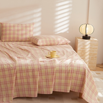 91家纺网 家纺一手货源 找家纺 （总）DoDo 兜兜 2025新款全棉纯棉水洗棉系列单床单【可定做尺寸】