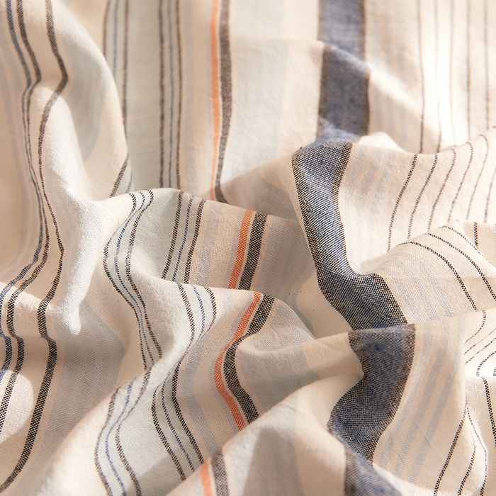 91家纺网 家纺一手货源 找家纺 DoDo 兜兜 2025新款全棉纯棉水洗棉系列单被套【可定做尺寸】 米拉-蓝