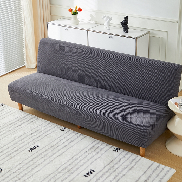 91家纺网 家纺一手货源 找家纺 逐日沙发套2025新款玉米绒沙发床套 深灰