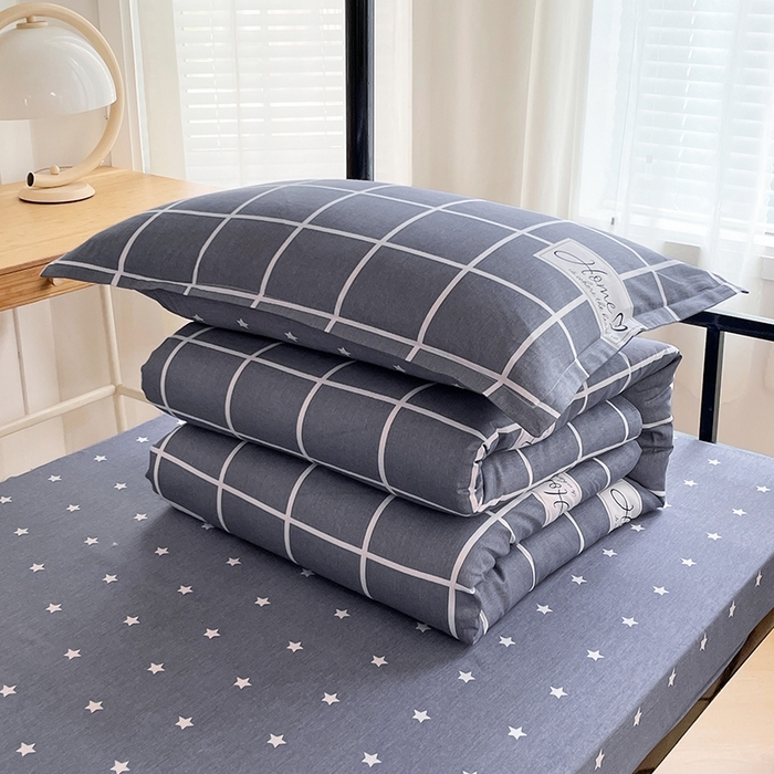 91家纺网 家纺一手货源 找家纺 （总）锦润 2025新款印花12868全棉学生宿舍三件套纯棉六件套