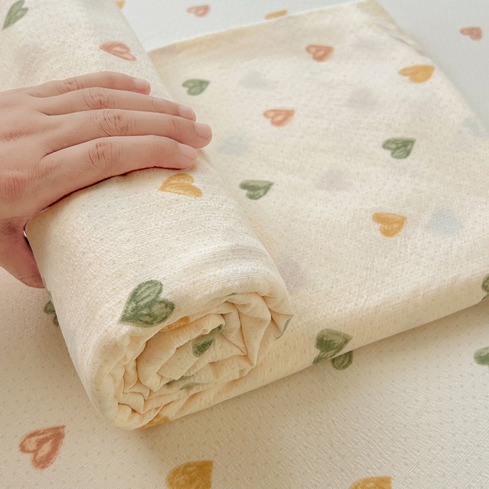 91家纺网 家纺一手货源 找家纺 （总）卡迪熊家纺 2025新款印花木m双层纱床单系列