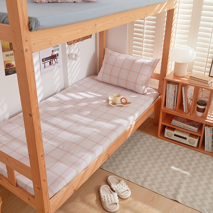 91家纺网 家纺一手货源 找家纺 DoDo 兜兜 2025新款全棉纯棉水洗棉学生床笠【可定做尺寸】 春野