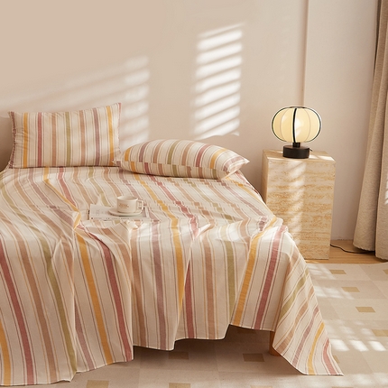 DoDo 兜兜 2026新款全棉纯棉水洗棉系列单床单【可定做尺寸】 里威-深咖