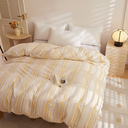 DoDo 兜兜 2025新款全棉纯棉水洗棉系列单被套【可定做尺寸】 米拉-黄