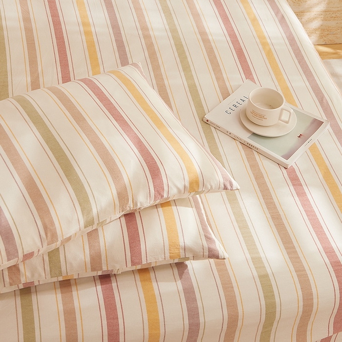 91家纺网 家纺一手货源 找家纺 DoDo 兜兜 2026新款全棉纯棉水洗棉系列单床单【可定做尺寸】 里威-深咖