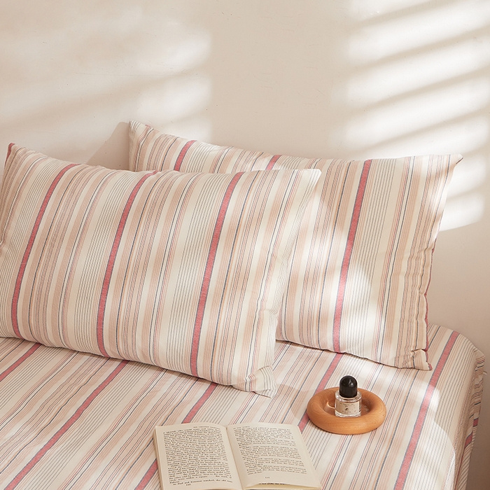 91家纺网 家纺一手货源 找家纺 DoDo 兜兜 2025新款全棉纯棉水洗棉大床床笠【可定做尺寸】 米拉-棕