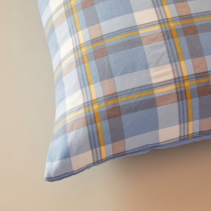 91家纺网 家纺一手货源 找家纺 美尔惠家纺 2025新款无印水洗棉格子春秋被冬被被子被芯学生季被芯 简兮兰