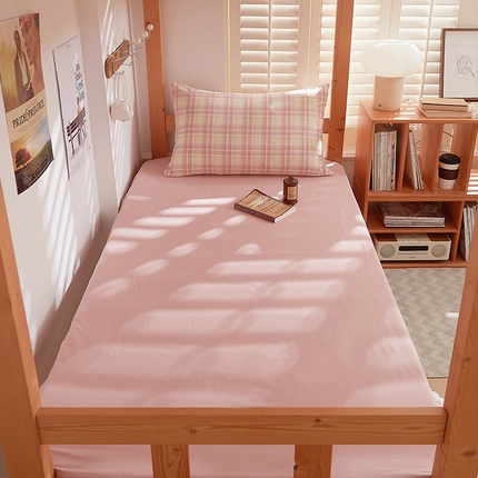 DoDo 兜兜 2026新款全棉纯棉水洗棉学生床笠【可定做尺寸】 茶粉