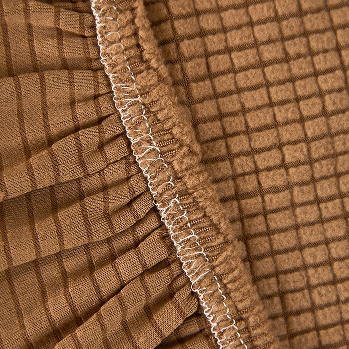 91家纺网 家纺一手货源 找家纺 逐日沙发套2025新款玉米绒沙发床套 驼色