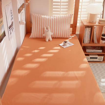 DoDo 兜兜 2025新款全棉纯棉水洗棉学生床笠【可定做尺寸】 枇杷桔