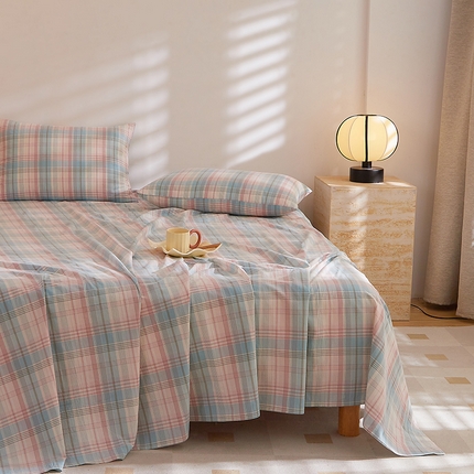 91家纺网 家纺一手货源 找家纺 （总）DoDo 兜兜 2025新款全棉纯棉水洗棉系列单床单【可定做尺寸】