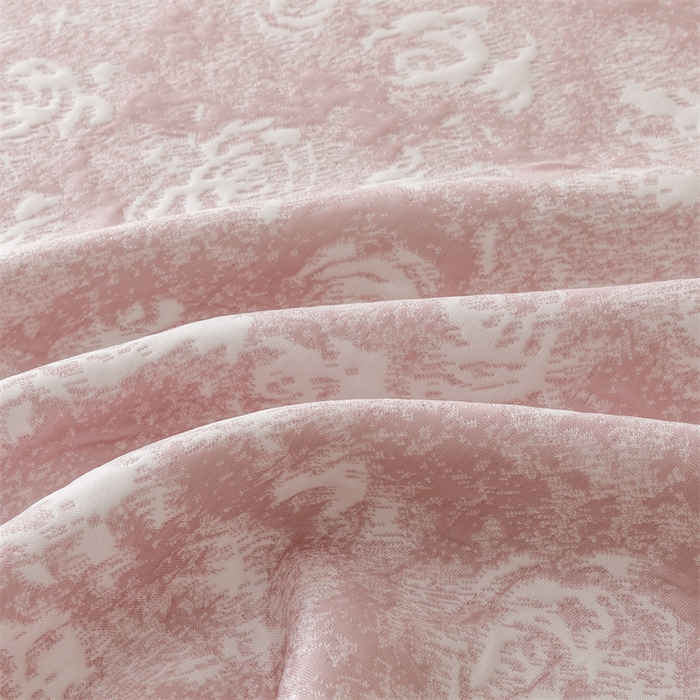 91家纺网 家纺一手货源 找家纺 （总）好儿喜家纺 2025新款海洋丝凉感豆豆床裙凉席-巴黎玫瑰