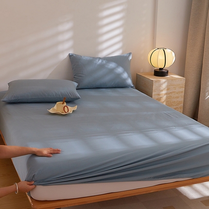 DoDo 兜兜 2026新款全棉纯棉水洗棉大床床笠【可定做尺寸】 海盐兰