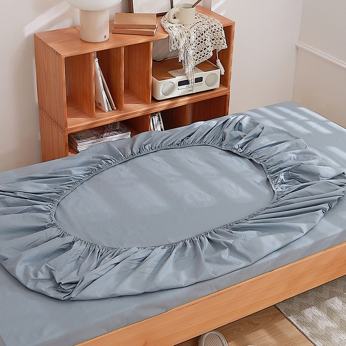 91家纺网 家纺一手货源 找家纺 DoDo 兜兜 2025新款全棉纯棉水洗棉学生床笠【可定做尺寸】 海盐兰