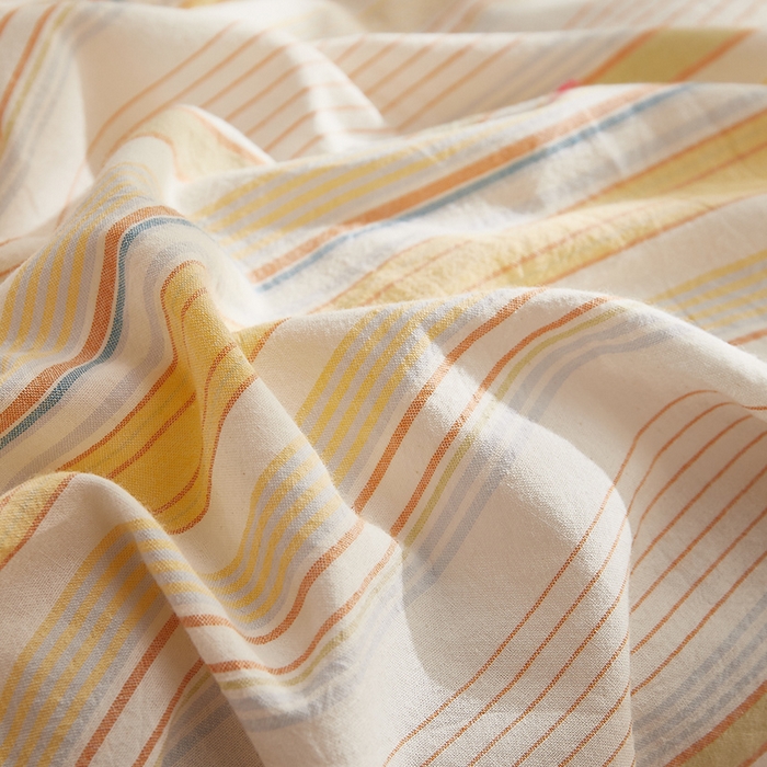 91家纺网 家纺一手货源 找家纺 DoDo 兜兜 2025新款全棉纯棉水洗棉系列单被套【可定做尺寸】 米拉-黄