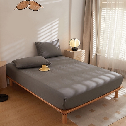 DoDo 兜兜 2025新款全棉纯棉水洗棉大床床笠【可定做尺寸】 石墨灰