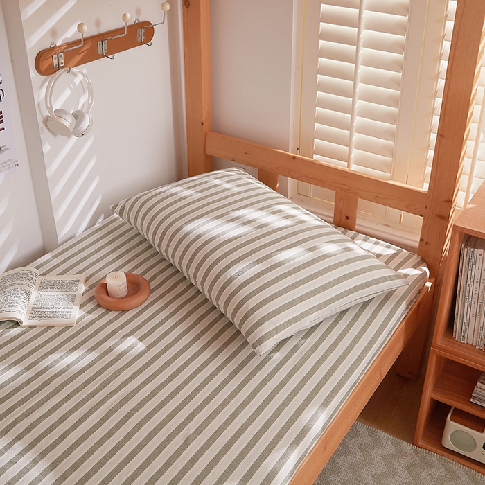 91家纺网 家纺一手货源 找家纺 DoDo 兜兜 2026新款全棉纯棉水洗棉学生床笠【可定做尺寸】 北辰-灰