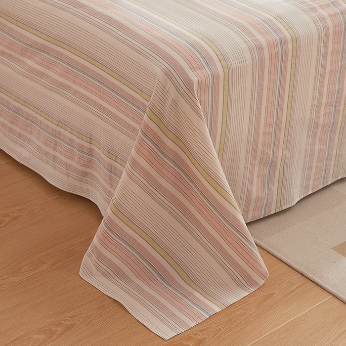 91家纺网 家纺一手货源 找家纺 DoDo 兜兜 2026新款全棉纯棉水洗棉系列单床单【可定做尺寸】 米拉-粉