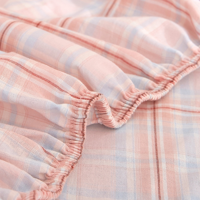 91家纺网 家纺一手货源 找家纺 DoDo 兜兜 2025新款全棉纯棉水洗棉学生床笠【可定做尺寸】 春野