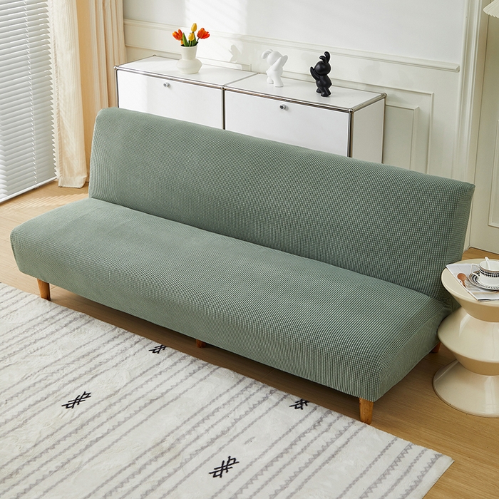 91家纺网 家纺一手货源 找家纺 逐日沙发套2025新款玉米绒沙发床套 松柏绿