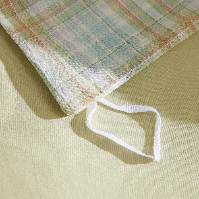 91家纺网 家纺一手货源 找家纺 DoDo 兜兜 2025新款全棉纯棉水洗棉系列单被套【可定做尺寸】 曼达-绿