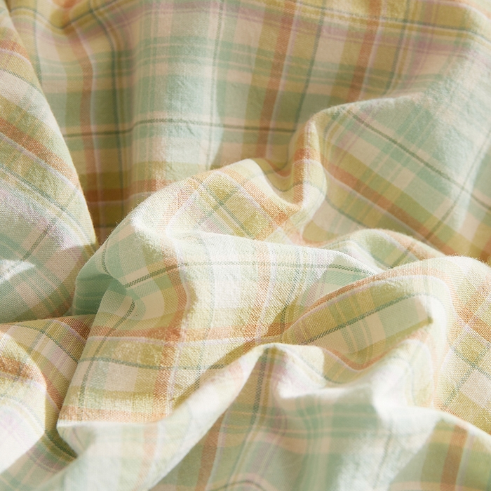 91家纺网 家纺一手货源 找家纺 DoDo 兜兜 2025新款全棉纯棉水洗棉系列单枕套【可定做尺寸】 曼达-绿