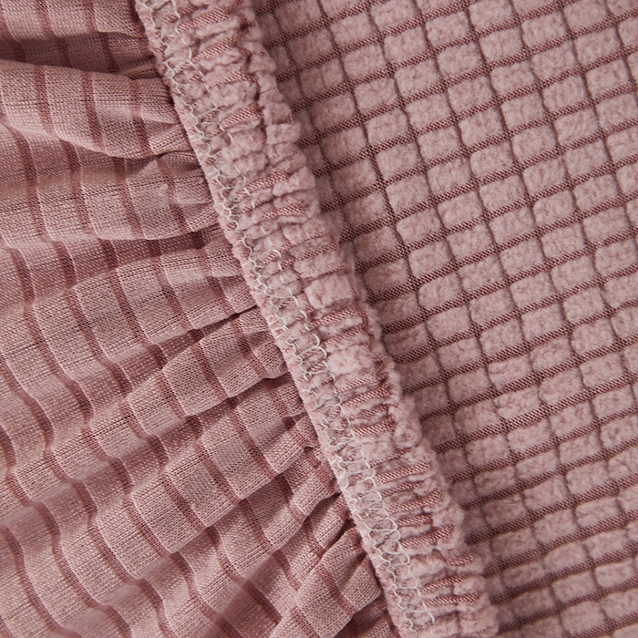 91家纺网 家纺一手货源 找家纺 逐日沙发套2025新款玉米绒沙发床套 暗粉