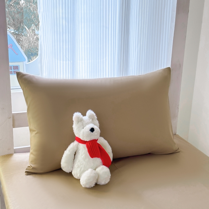 91家纺网 家纺一手货源 找家纺 简冠家纺 2025新款13372全棉纯色学生三件套 卡其