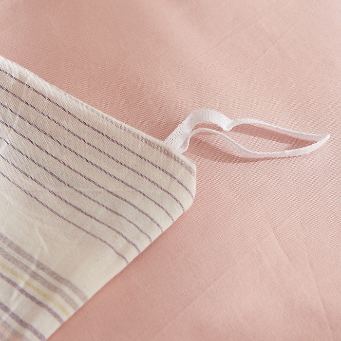 91家纺网 家纺一手货源 找家纺 DoDo 兜兜 2025新款全棉纯棉水洗棉系列单被套【可定做尺寸】 米拉-粉