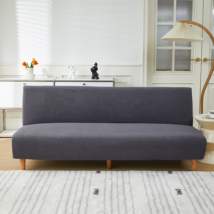 91家纺网 家纺一手货源 找家纺 逐日沙发套2025新款玉米绒沙发床套 深灰