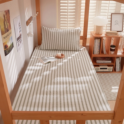 91家纺网 家纺一手货源 找家纺 （总）DoDo 兜兜 2025新款全棉纯棉水洗棉学生床笠【可定做尺寸】