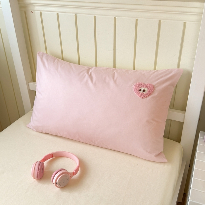 91家纺网 家纺一手货源 找家纺 锦觅 2025新款学生季全棉纯棉毛巾绣三件套奶油小清新刺绣四件套（全文件大图以及买家秀） 大眼爱心