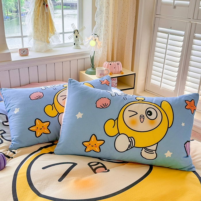 91家纺网 家纺一手货源 找家纺 馨语家居 2025新款全棉双层纱四件套 海滩冒险