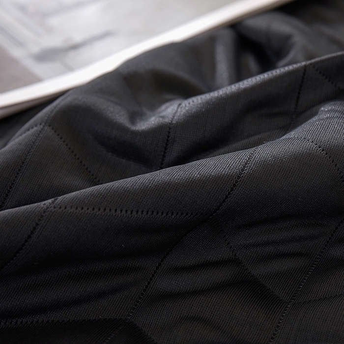 91家纺网 家纺一手货源 找家纺 梦斋家纺 2025新款纯色针织夏被被子被芯 黑灰