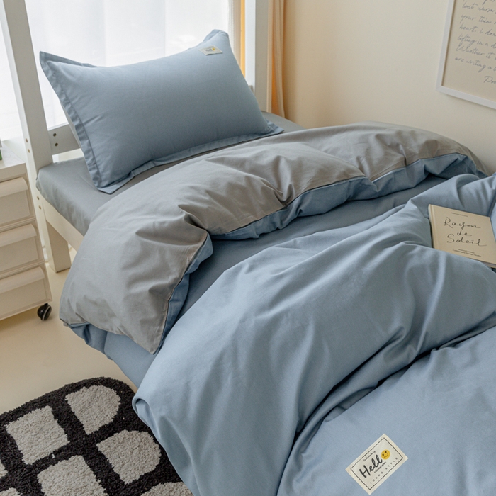 91家纺网 家纺一手货源 找家纺 （总）贝兰仙奴 2025新款13372全棉印花简约学生三件套