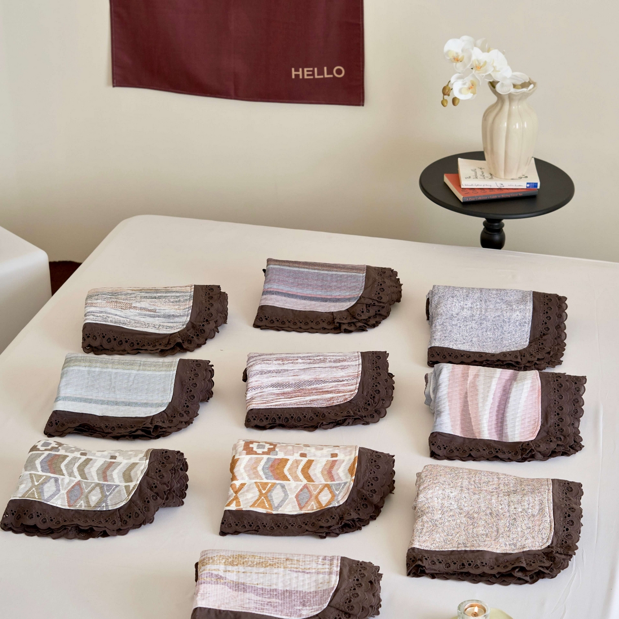 91家纺网 家纺一手货源 找家纺 （总）月夏 2025新款春夏全棉纯棉提花床盖三件套