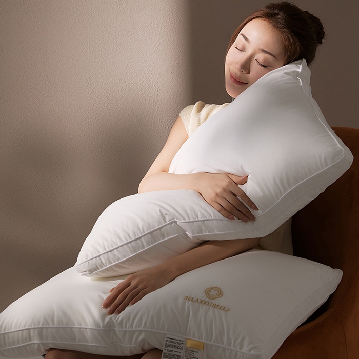 91家纺网 家纺一手货源 找家纺 微枕芯 2025春夏新款微米酒店软枕芯枕头枕芯单枕芯 立体软低枕（1000克）超软-超低 48x74cm单枕/只