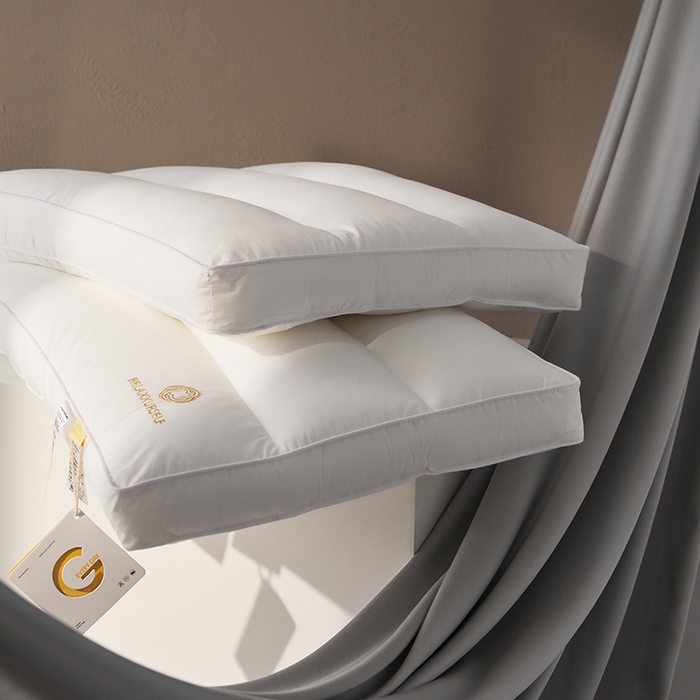 91家纺网 家纺一手货源 找家纺 微枕芯 2025春夏新款微米酒店软枕芯枕头枕芯单枕芯 定型护颈中枕（1200克）低平 48x74cm单枕/只