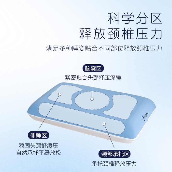 91家纺网 家纺一手货源 找家纺 （总）帛茗轩2025春夏新款凉感蓝鲸星球三代枕枕头枕芯单枕芯