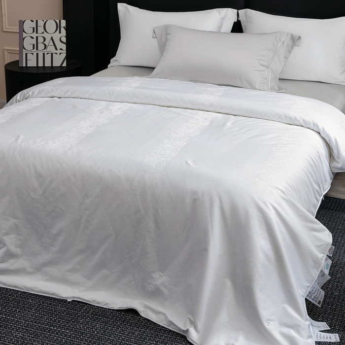 91家纺网 家纺一手货源 找家纺 （总）蚕阿婆2025新款100%桑蚕丝被 全棉提花纯手工蚕丝被