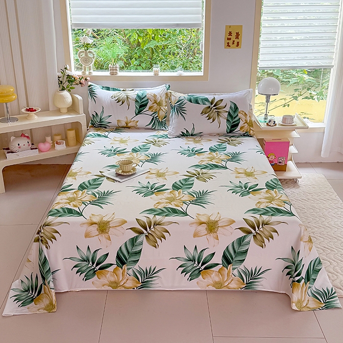 91家纺网 家纺一手货源 找家纺 （总）梵巢家纺 2025新款加厚芦荟棉床单磨毛化纤床单