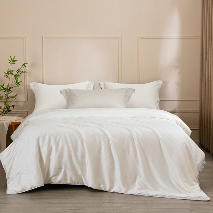 91家纺网 家纺一手货源 找家纺 （总）蚕阿婆2025新款正宗天丝提花桑蚕丝被柞蚕丝春秋冬被禾槿