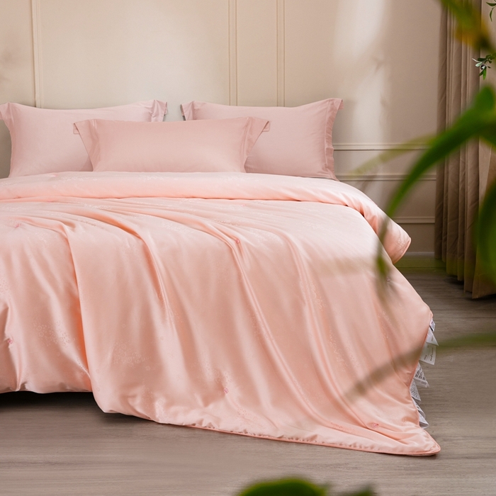 91家纺网 家纺一手货源 找家纺 （总）蚕阿婆2025新款正宗天丝提花桑蚕丝被柞蚕丝春秋冬被禾槿