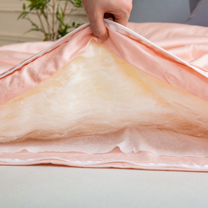 91家纺网 家纺一手货源 找家纺 （总）蚕阿婆2025新款正宗天丝提花桑蚕丝被柞蚕丝春秋冬被禾槿