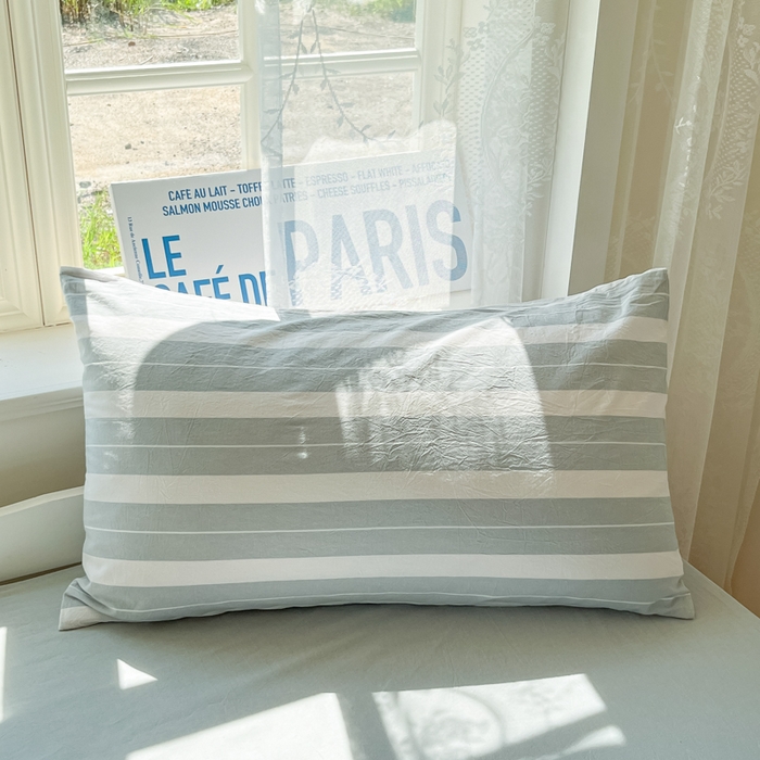 91家纺网 家纺一手货源 找家纺 菲梵家纺 2025新款7A抗菌A类全棉色织水洗棉三件套（提供7a抗菌检测报告和卖家秀） 晨光灰