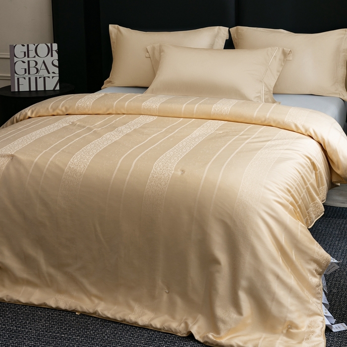 91家纺网 家纺一手货源 找家纺 （总）蚕阿婆2025新款6A双宫茧蚕丝被芯蚕阿婆提花蚕丝被芯-索若亚